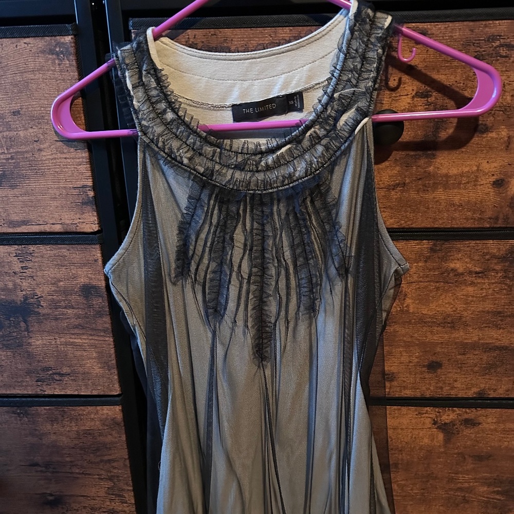 Sleeveless dress shirt The Limited